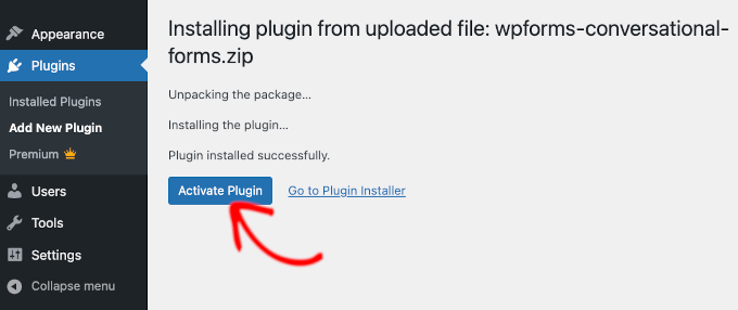 Activate Plugin
