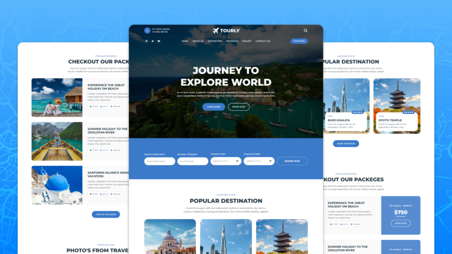 Travel Website in WordPress
