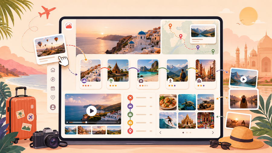 Dynamic Visual Itineraries and Media-Rich Content