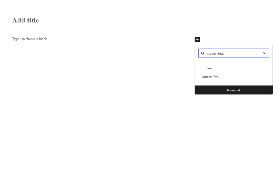 Paste the Code into the WordPress Block Editor