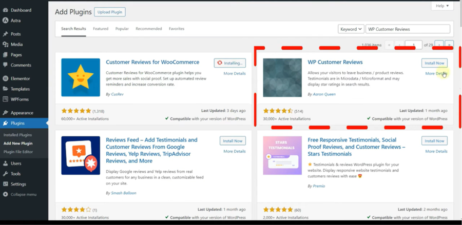 Search, Install, and Activate Your Review Tool
