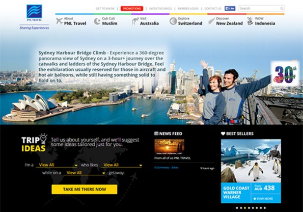 PNL Travel website PNL Travel website