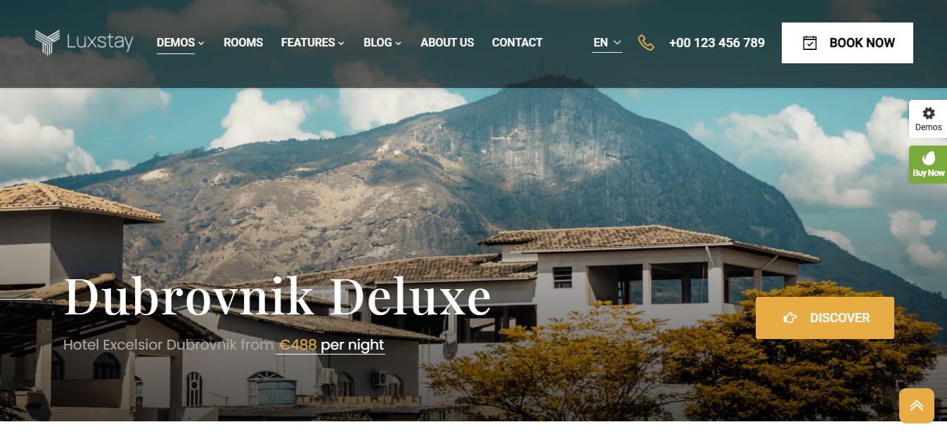 luxstay hotel booking wordpress theme