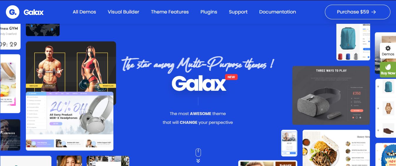 galax simple wordpress themes