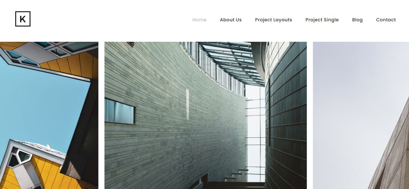 kraft minimal portfolio wordpress theme