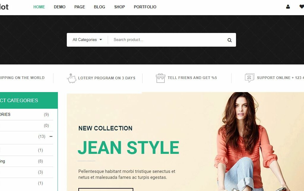 adot a stunning developed for woocommerce wordpress ecommerce theme