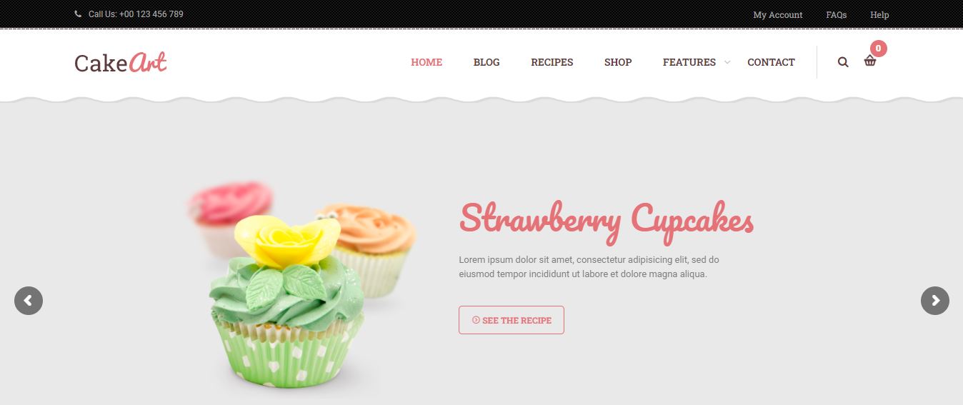 cakeart simple wordpress themes