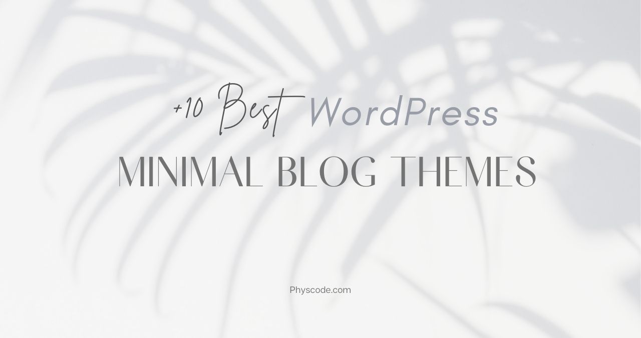 minimal blog theme wordpress