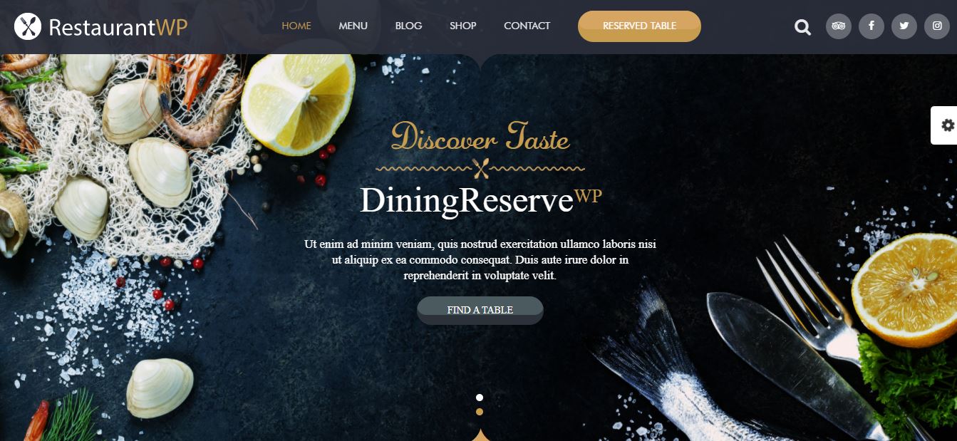 restaurantwp simple wordpress themes