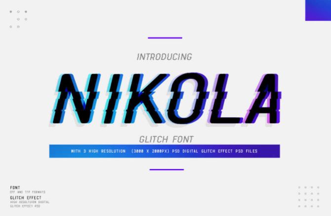 nikola glitch font bonus action