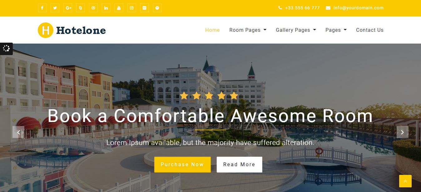 hotelone hotel booking wordpress theme