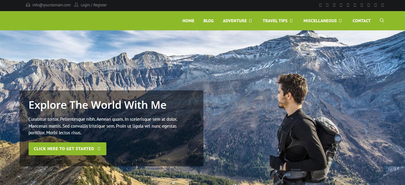 oceanwp wordpress theme for travel blog