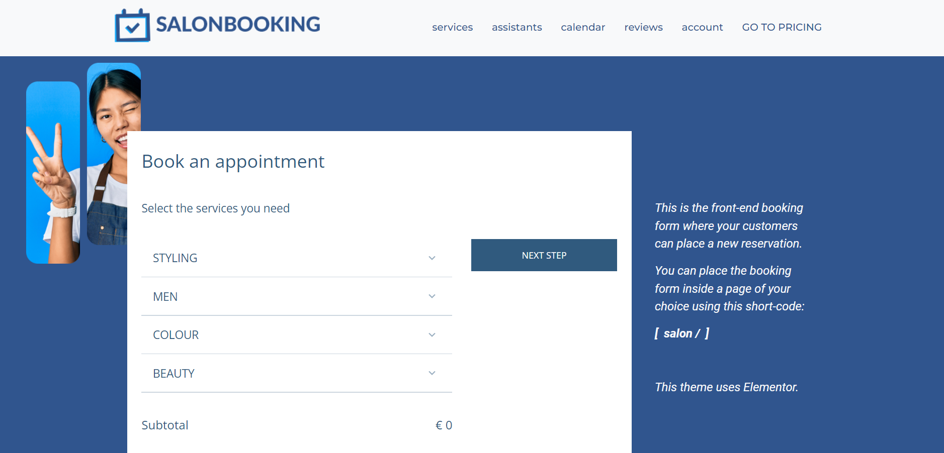 salon booking system