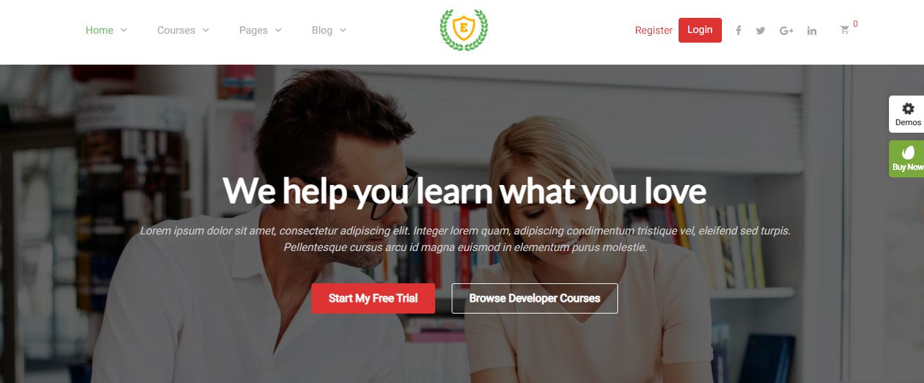 epsilon education wordpress theme