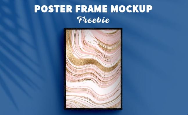 poster frame mockup freebie