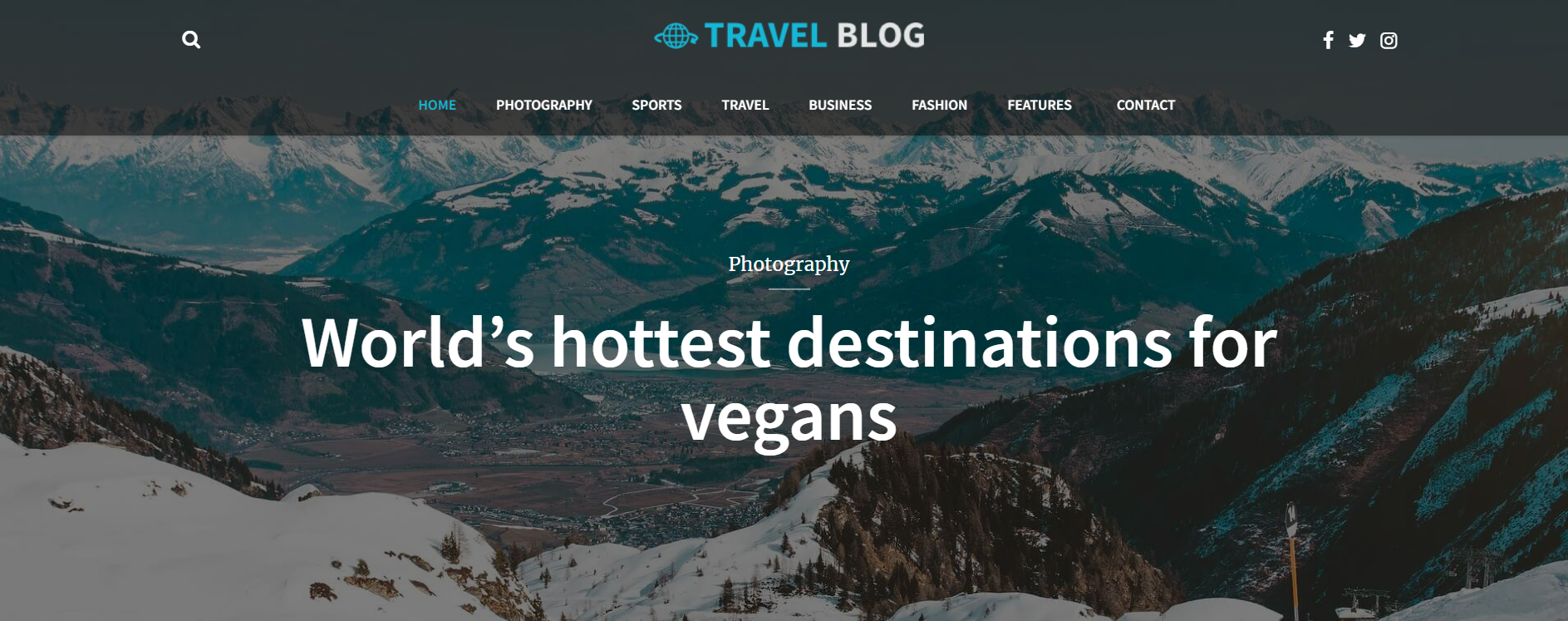 travel blog wordpress theme