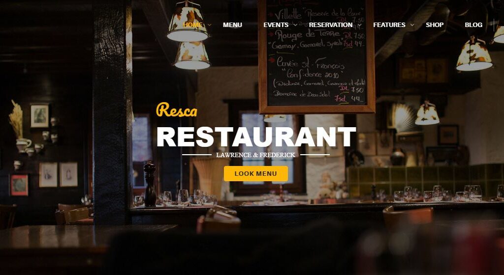 Resca Restaurant WordPress Themes