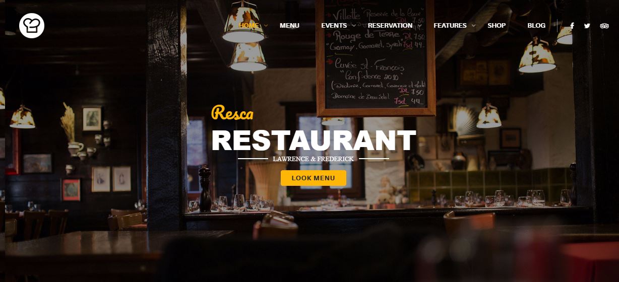 resca restaurant wordpress themes