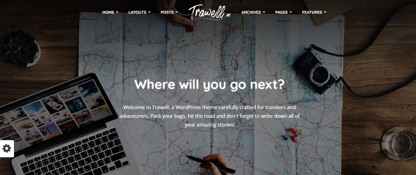 trawell travel blog wordpress theme