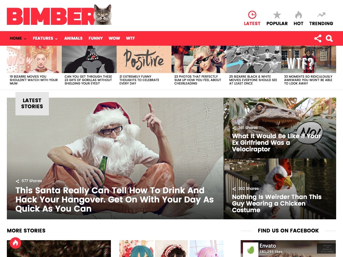 bimber the funny magazine theme for wordpress