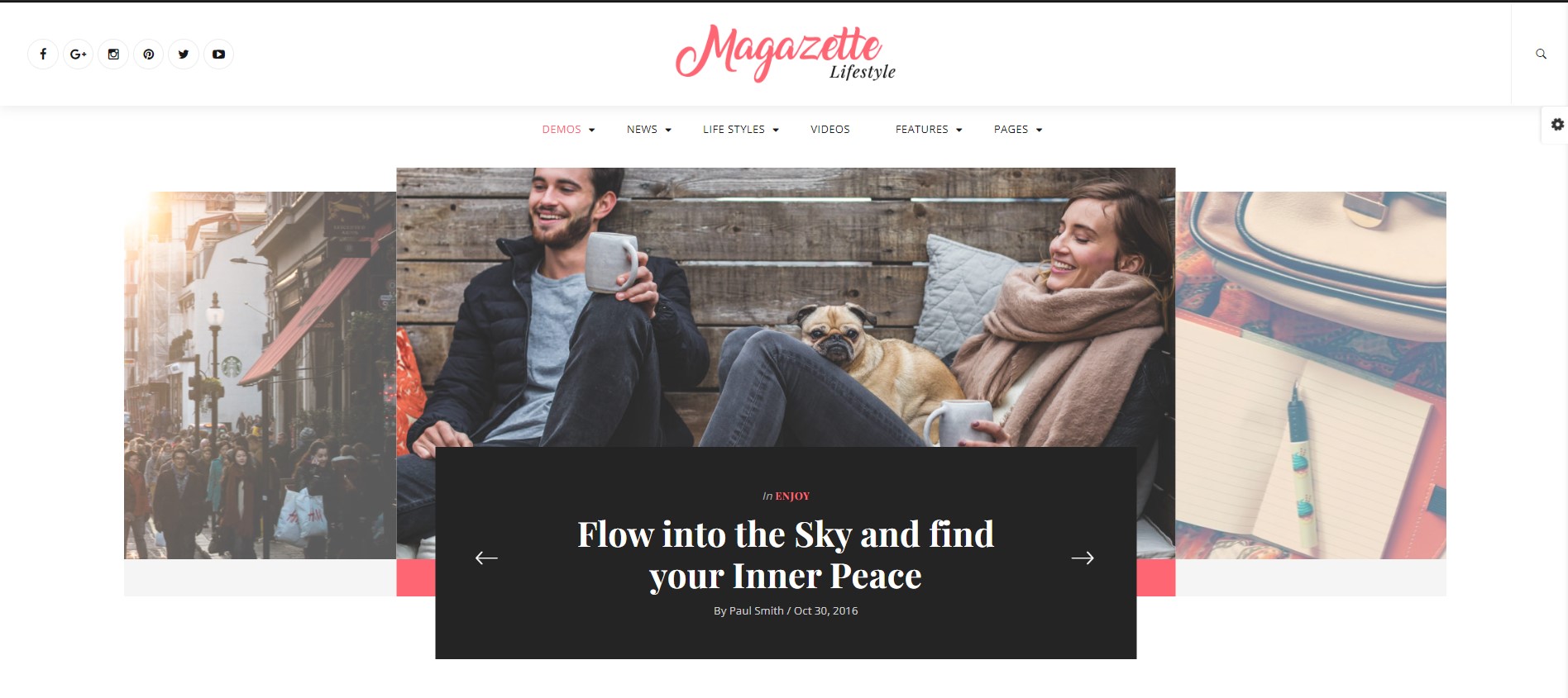 magazette in a highland of the magazine wordpress themes