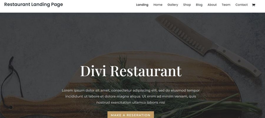 Divi Cafe Theme