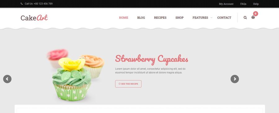 Levain Cakeart Bakery WordPress Theme