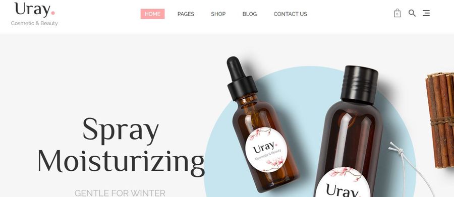 Uray Cosmetic And Beauty WordPress Theme