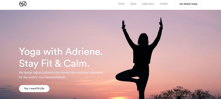 Webify Yoga Theme