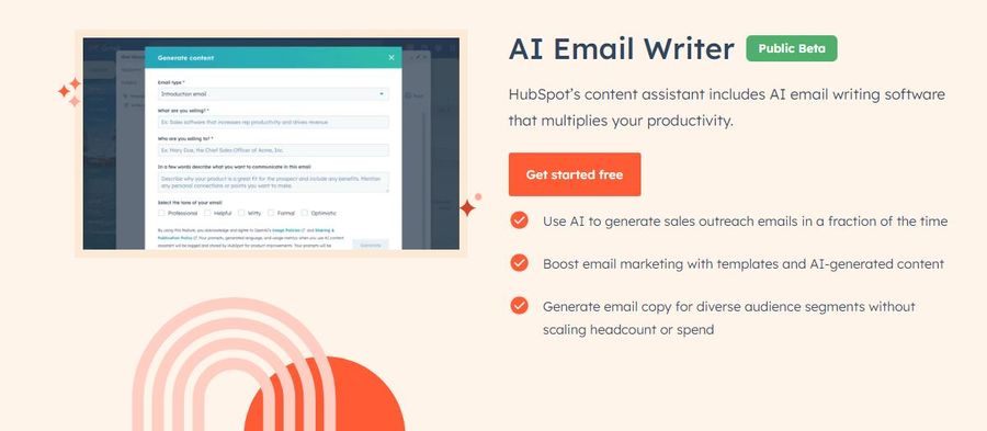 Hubspot AI Email Generator