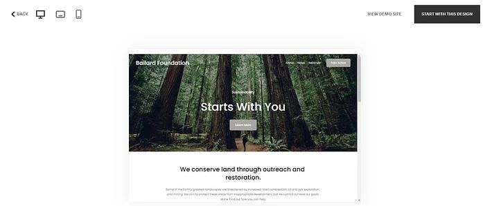 Squarespace Start Design