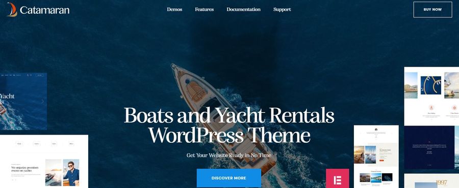 Catamaran Yacht and Boat Rental Theme