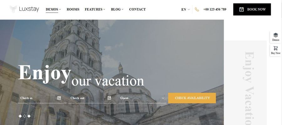 LuxStay WordPress Vacation Rental