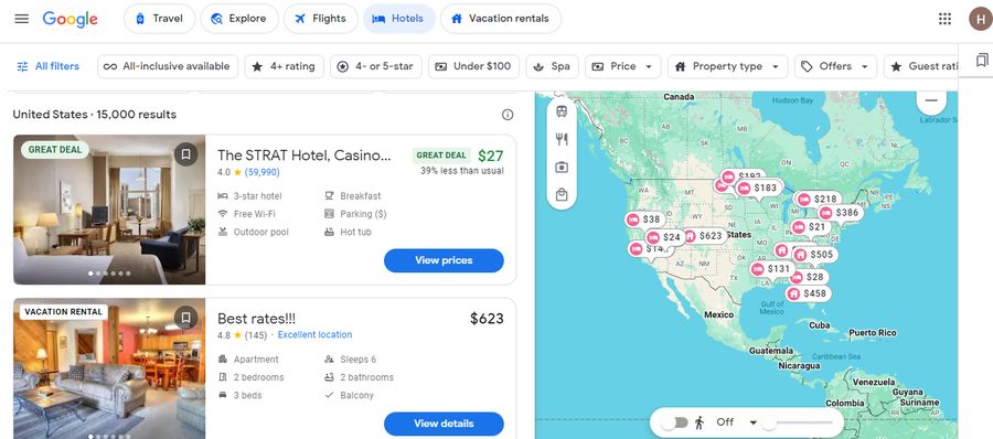 Google Hotels