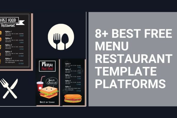 8+ Best Free Menu Restaurant Template Platforms