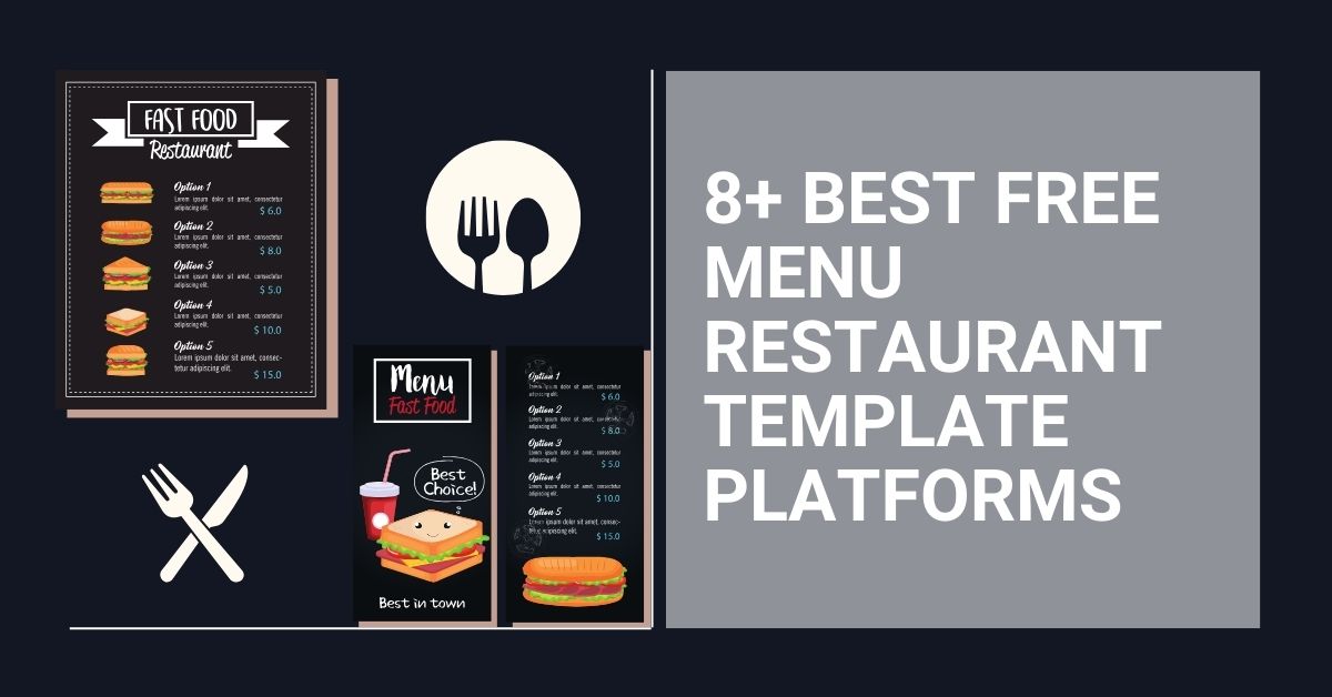 8+ Best Free Menu Restaurant Template Platforms