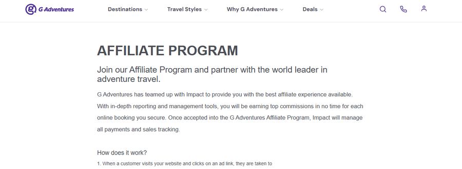 G Adventures Affiliate Program