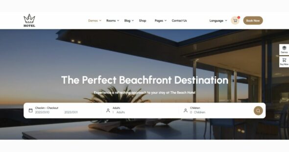 Hotel Booking WordPress Theme