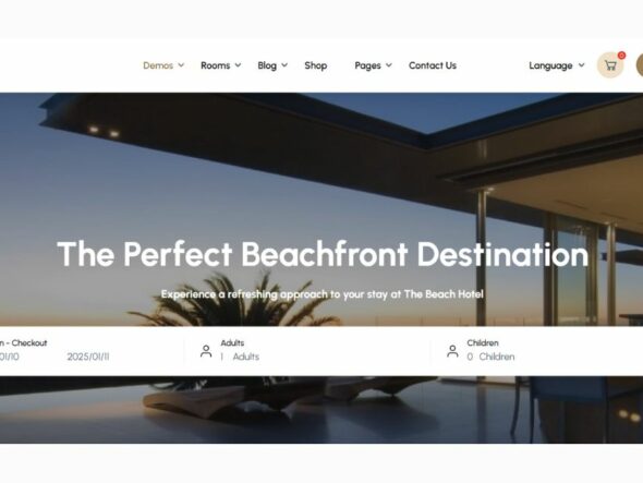 Hotel Booking WordPress Theme