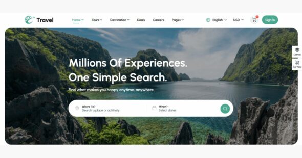 Travel - Tour Booking WordPress Theme