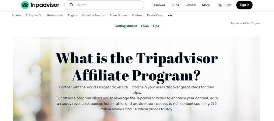 Tripadvisor Affiliate Program