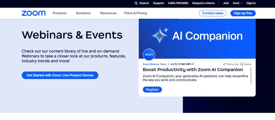 Zoom Webinars Events