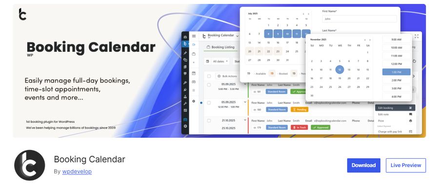 Booking Calendar