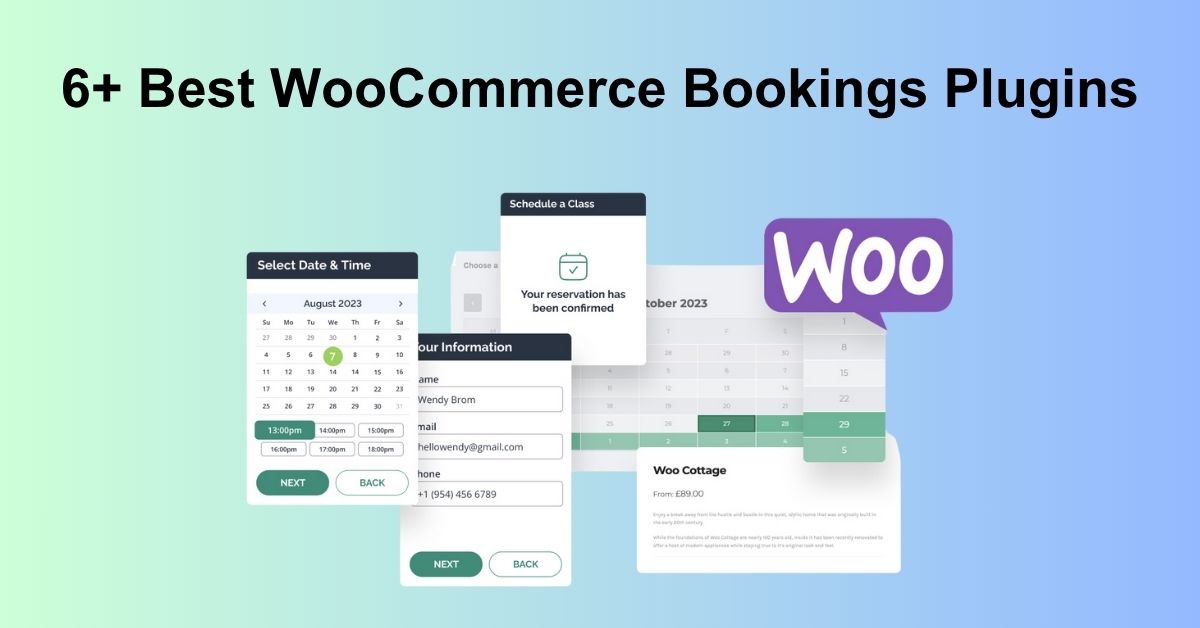 6+ Best WooCommerce Bookings Plugins for Appointments Scheduling