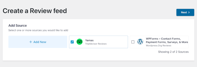 Reviews Feed Yamas