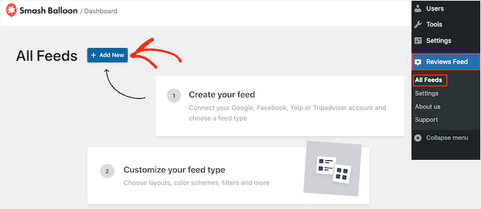 Reviews Feed Pro Creating Reviews Feed
