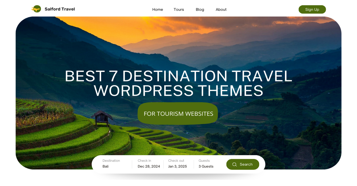 7 Best Destination Travel WordPress Themes for Tourism Websites