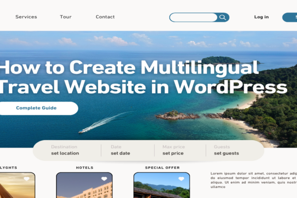 How to Create Multilingual Travel Website in WordPress